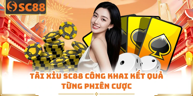 Tài xỉu SC88 công khai kết quả từng phiên cược